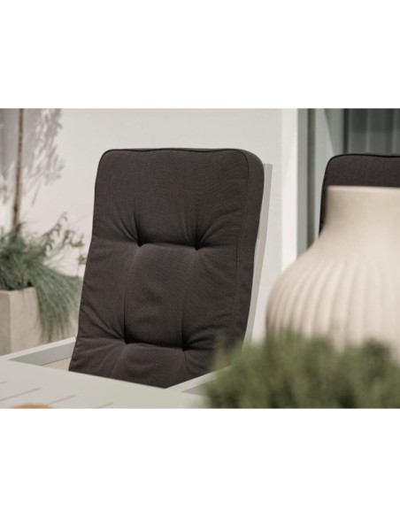 Silla Reclinable Exterior NEWFORT, Aluminio / Textilene / Gris Claro - Brafab