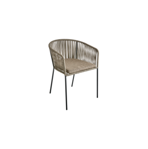 Sillón Exterior PIATTO, Acero / Olefina / Natural / Negro...