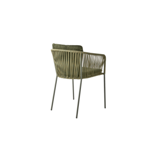 Sillón Exterior PIATTO, Acero / Olefina / Verde - Brafab 2