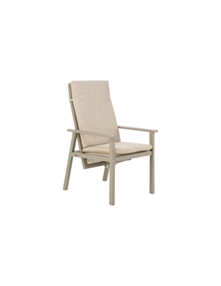 Silla Exterior Plegable SAMVARO, Aluminio / Olefina / Caqui / Arena - Brafab
