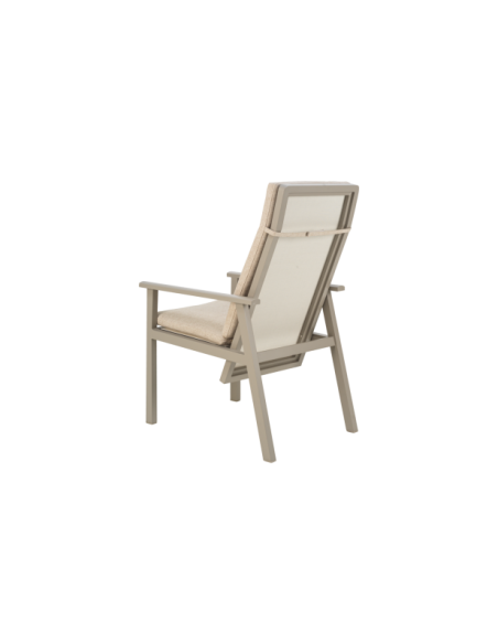 Silla Exterior Plegable SAMVARO, Aluminio / Olefina / Caqui / Arena - Brafab