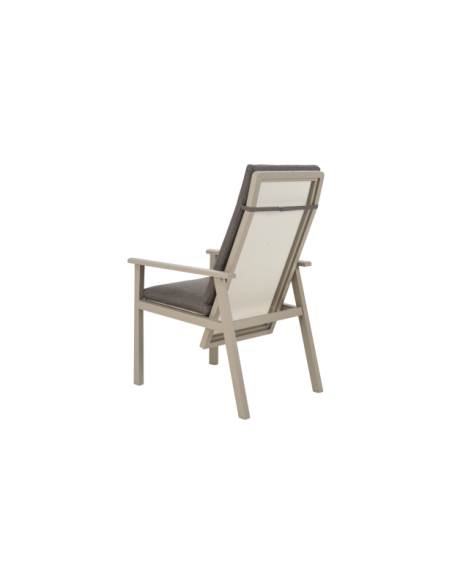 Silla Plegable Exterior SAMVARO, Aluminio / Olefina / Caqui - Brafab