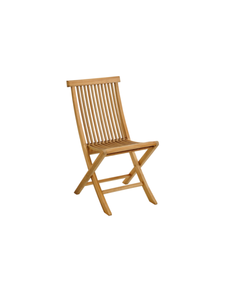 Silla de Comedor Plegable Exterior TURIN, Madera de Teca Natural - Brafab
