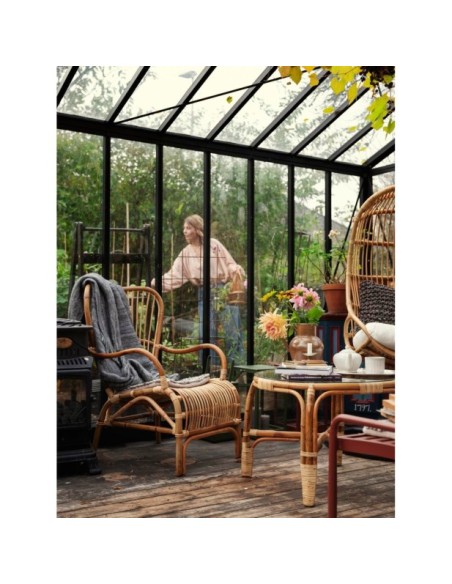 Sillón Exterior VALLDA, Ratán / Olefina / Natural - Brafab