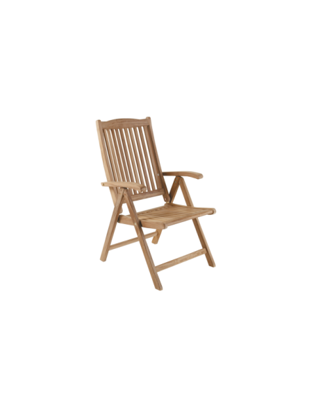 Silla Exterior Plegable VERONICA, Madera de Teca Natural - Brafab