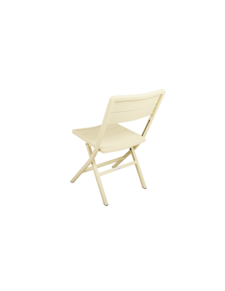 Silla de Comedor Plegable Exterior WILKIE, Aluminio Amarillo - Brafab