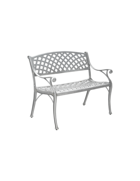 Sofá 2 Plazas Exterior ARRAS, Aluminio / Aluminio - Brafab