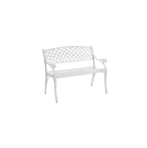 Sofá 2 Plazas Exterior ARRAS, Aluminio / Blanco - Brafab