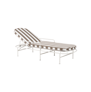 Tumbona Exterior ARTS, Acero, Olefina / Blanco Suave /...