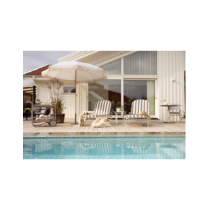 Tumbona Exterior ARTS, Acero, Olefina / Blanco Suave /... 2