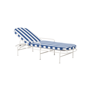 Tumbona Exterior ARTS, Acero, Olefina / Blanco Suave /...