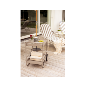 Tumbona Exterior ARTS, Acero, Olefina / Blanco Suave /... 2