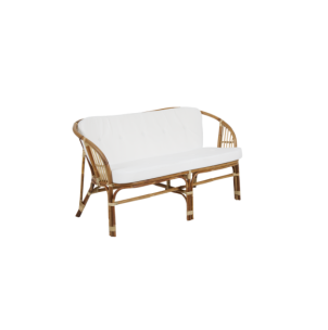 Sofá 2 Plazas Exterior ASTRAKAN, Ratán, Olefina / Natural...