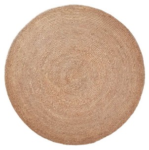 Alfombra Jute RODIG redonda 150 natural, Acabado: Fibras Naturales Natural, Material: Fibra natural, Alto Producto (cm), 2, Ancho Producto (cm), 150, Fondo Producto (cm), 150