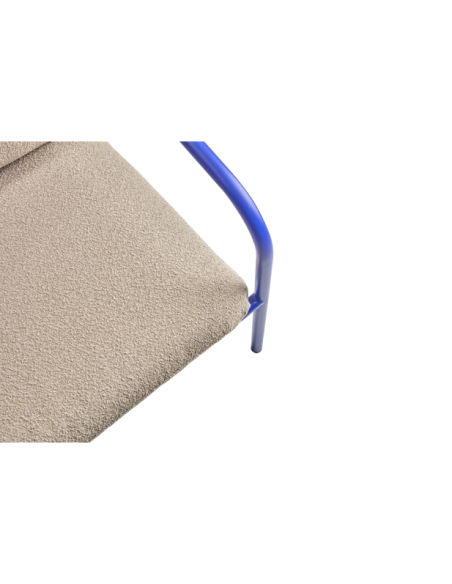 Sofá 2 Plazas Exterior BENDT, Aluminio, Poliéster Reciclado / Azul Índigo / Beige - Brafab