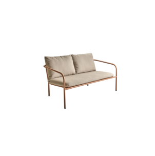 Sofá 2 Plazas Exterior BENDT, Aluminio, Poliéster...