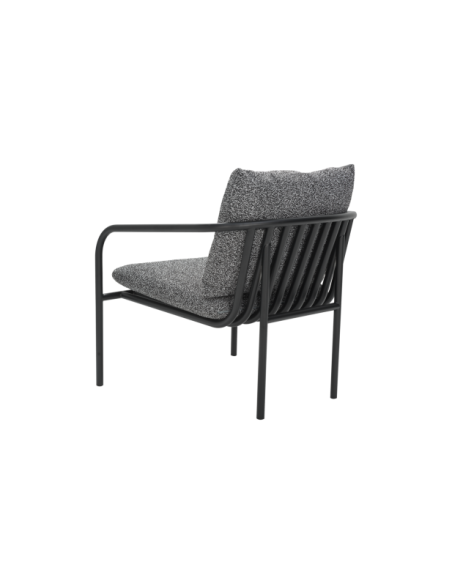 Sillón Exterior BENDT, Aluminio, Poliéster Reciclado / Negro - Brafab