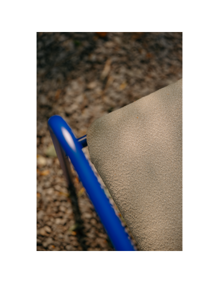 Sillón Exterior BENDT, Aluminio, Poliéster Reciclado / Azul Índigo / Beige - Brafab