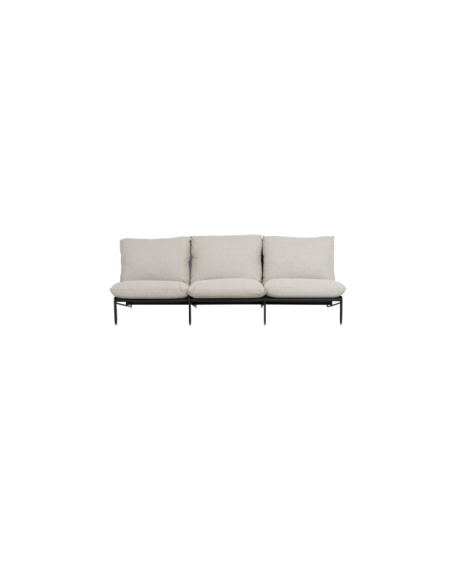 Sillón Exterior BLIXT, Aluminio, Olefina / Negro / Beige - Brafab