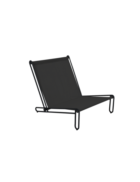 Sillón Exterior BLIXT, Aluminio, Olefina / Negro / Gris Cielo - Brafab