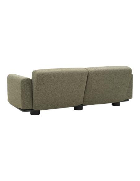 Sofá Exterior 2, Aluminio, Poliéster Reciclado / 5 Plazas BOLSTER, Antracita / Verde - Brafab