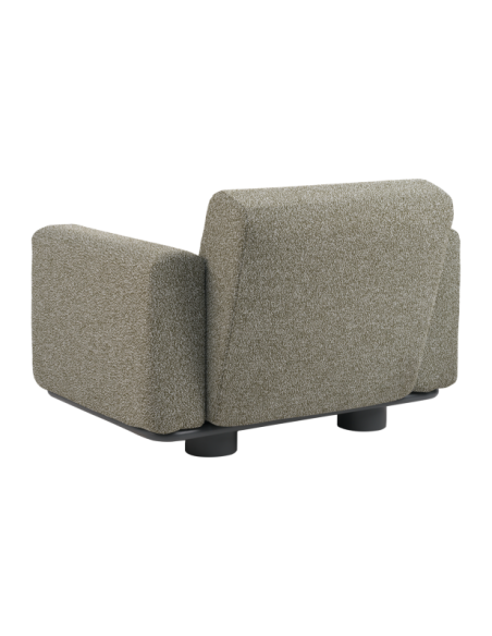 Sillón Exterior BOLSTER, Aluminio, Poliéster Reciclado / Antracita / Verde - Brafab