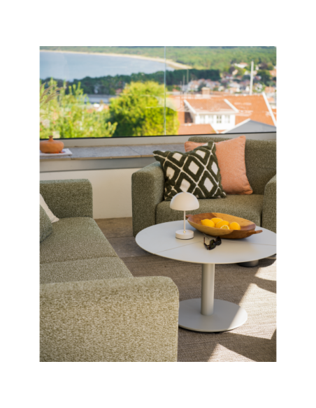 Sillón Exterior BOLSTER, Aluminio, Poliéster Reciclado / Antracita / Verde - Brafab