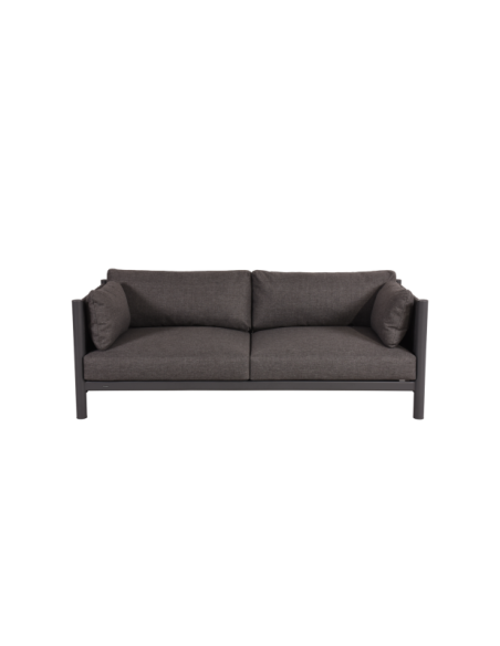 Sofá Exterior 2, Aluminio, Textilene, Olefina / 5 Plazas BRAD, Gris Antracita - Brafab