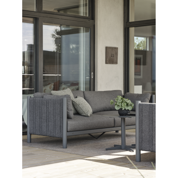 Sofá Exterior 2, Aluminio, Textilene,...