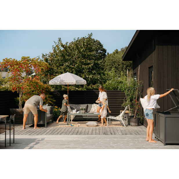 Sofá Exterior 2, Aluminio, Textilene,...