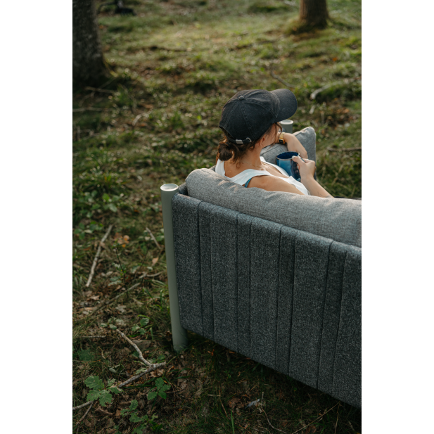 Sofá Exterior 2, Aluminio, Textilene,...