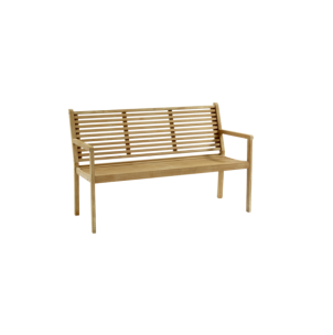 Sofá 3 Plazas Exterior CANBERRA, Madera Teca / Natural -...