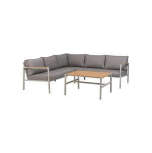 Set Sofá 214x214x81 cm y Mesa de Centro CAP, Aluminio,...