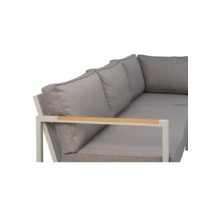 Set Sofá 214x214x81 cm y Mesa de Centro CAP, Aluminio,... 2