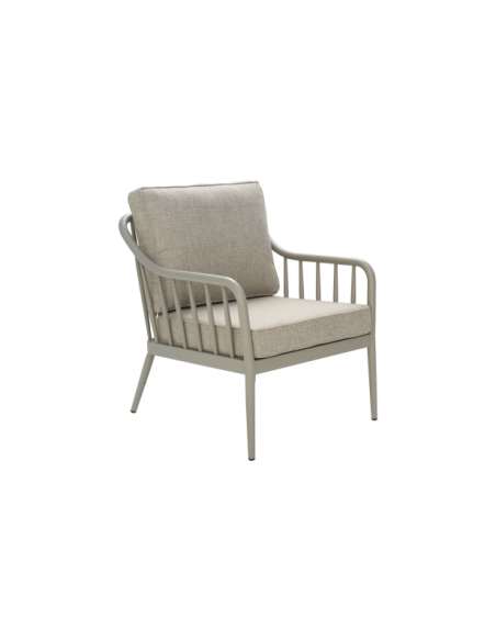 Sillón Exterior COLEVILLE, Aluminio / Caqui / Beige - Brafab