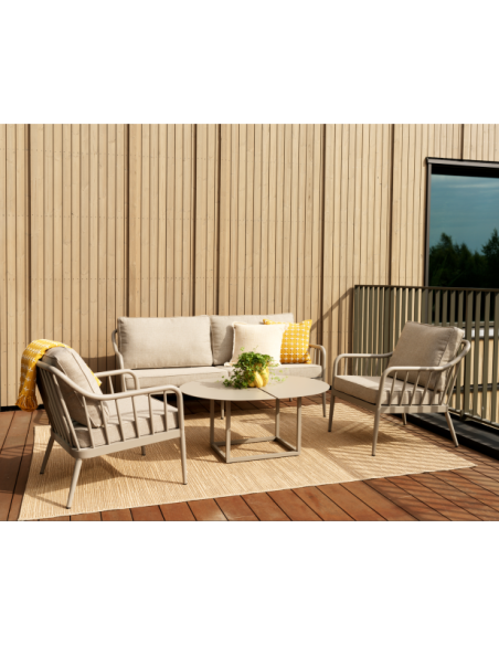 Sillón Exterior COLEVILLE, Aluminio / Caqui / Beige - Brafab