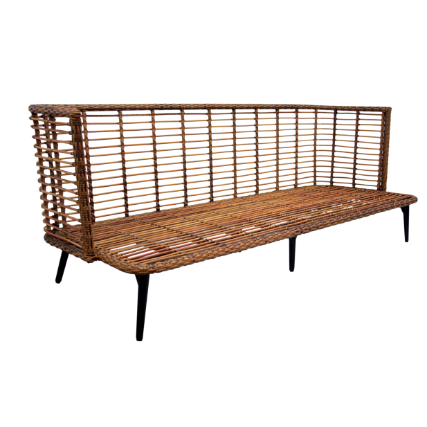 Sofá 3 Plazas Exterior COVELO, Ratán...