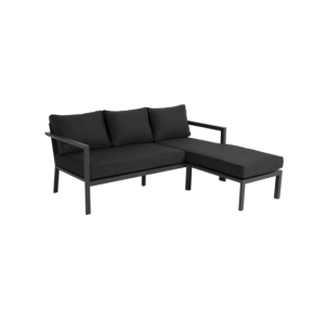 Sofá Cama Exterior DELIA, Aluminio, Olefina / Antracita /...