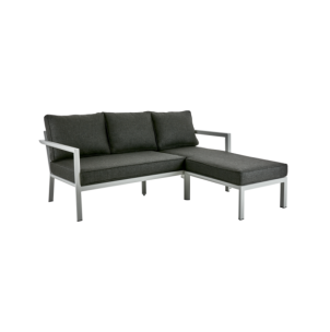 Sofá Cama Exterior DELIA, Aluminio, Olefina / Gris Claro...