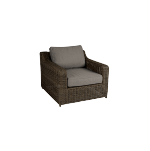 Sillón Exterior GLENDON, Ratán Sintético, Poliéster...