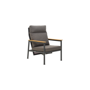 Sillón Exterior GORDON, Aluminio, Textilene, Teca / Gris...