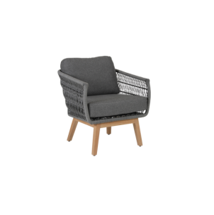 Sillón Exterior KENTON, Ratán Sintético, Madera de Teca /...