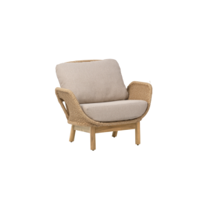 Sillón Exterior LILY, Aluminio, Ratán Sint, Madera de...