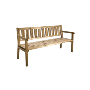 Sofá 3 Plazas Exterior LINDERUD, Madera de Pino / Marrón...