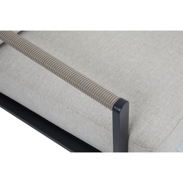 Sofá Exterior 2, Acero Inox, Olefina...