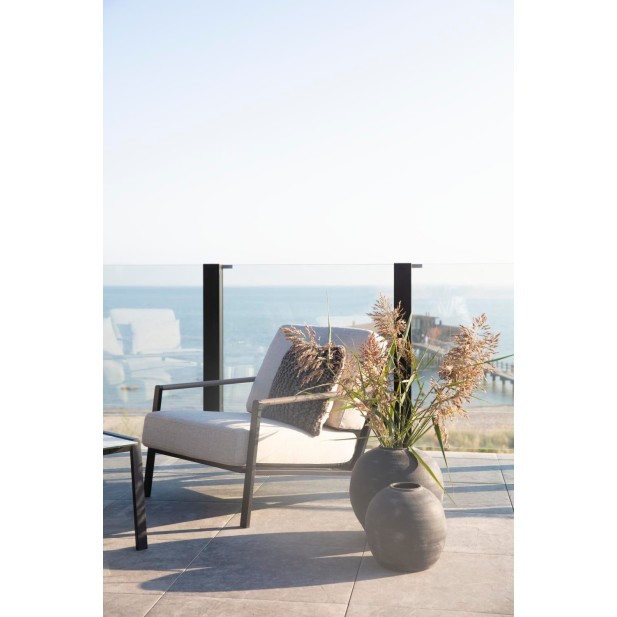 Sillón Exterior LYRA, Acero Inox,...