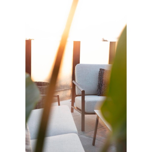 Sillón Exterior LYRA, Acero Inox,...