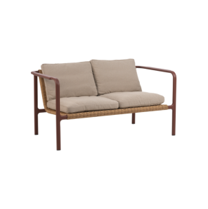 Sofá 2 Plazas Exterior MOTTY, Aluminio, Ratán Sint,...