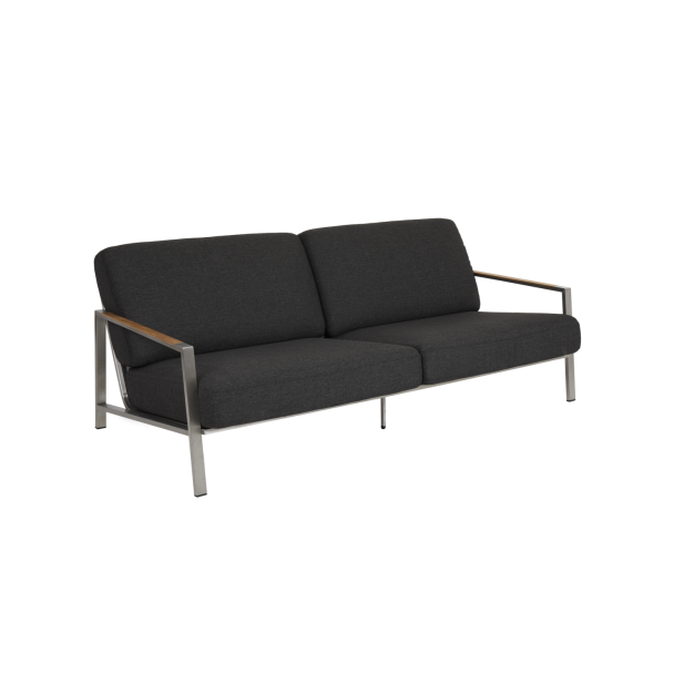 Sofá Exterior 2, Acero Inox, Madera...