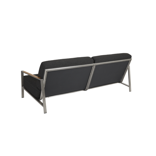 Sofá Exterior 2, Acero Inox, Madera...